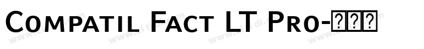 Compatil Fact LT Pro字体转换